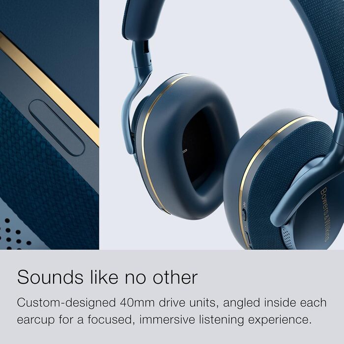 Навушники Bowers & Wilkins PX7 S2 Bluetooth з активним шумозаглушенням, бездротові, Qualcomm aptX™ Adaptive, швидка зарядка, 30 годин роботи, 6 мікрофонів