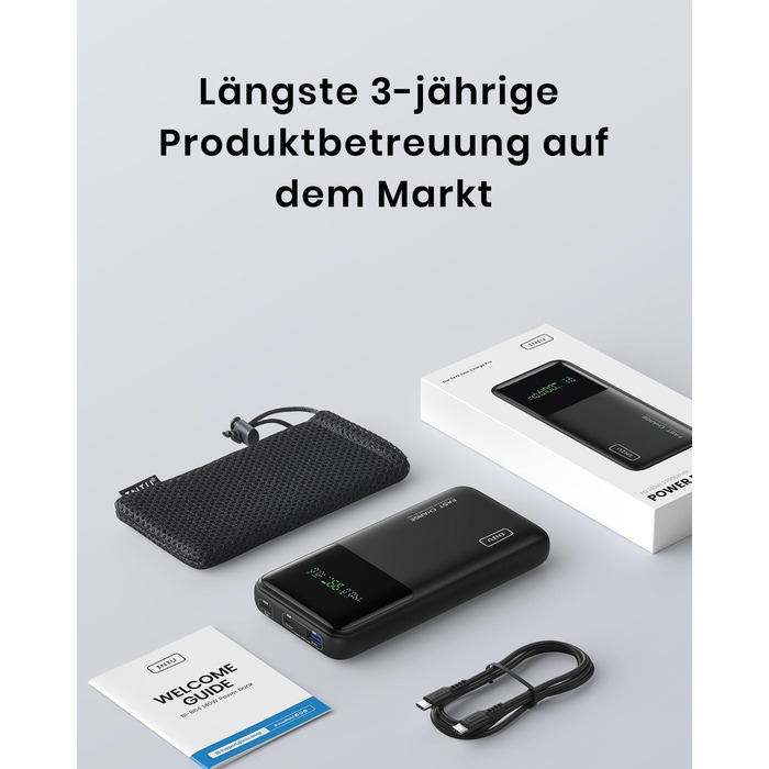 Power Bank INIU 27000mAh 140W з USB-C: заряд для телефону, ноутбука, MacBook, iPad, iPhone, Samsung