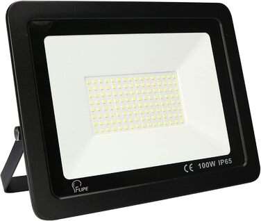 LED Floodlights Outdoor, LED Floodlights 100W, LED Outdoor Floodlights IP65 Waterproof, LED Spotlights 10000LM, LED Spotlights Outdoor 3000K Warm White, for Backyard, Garage, Hallway, Garden [Black]
