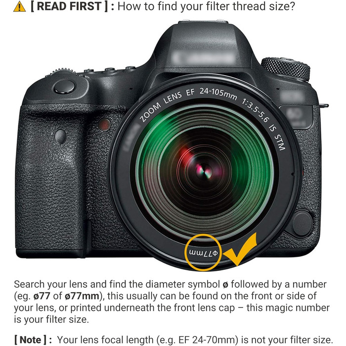 Графільтр PROfezzion Variable ND Filter: регульований нейтральний фільтр для об'єктивів Sigma, Nikon, Fujifilm (77mm)