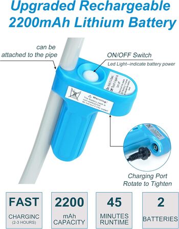 Innhom Портативний душ для кемпінгу, електричний, перезаряджається, для відпочинку на природі