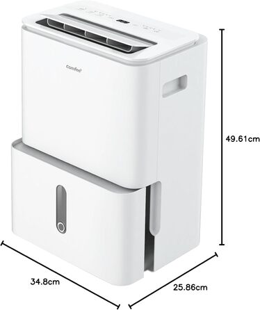 Зволожувач повітря Comfee 30L/24h: для квартири, ванної, підвалу, з таймером та іонізацією