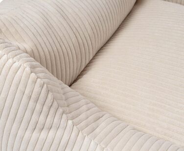 Knuffelwuff Dog Bed in Corduroy with Hand-Woven Character Olivia XL 105 x 75cm - Removable Cover - Washable - for Large, Medium and Small Dogs (L 105 x W 75 x H 25 cm, Beige)