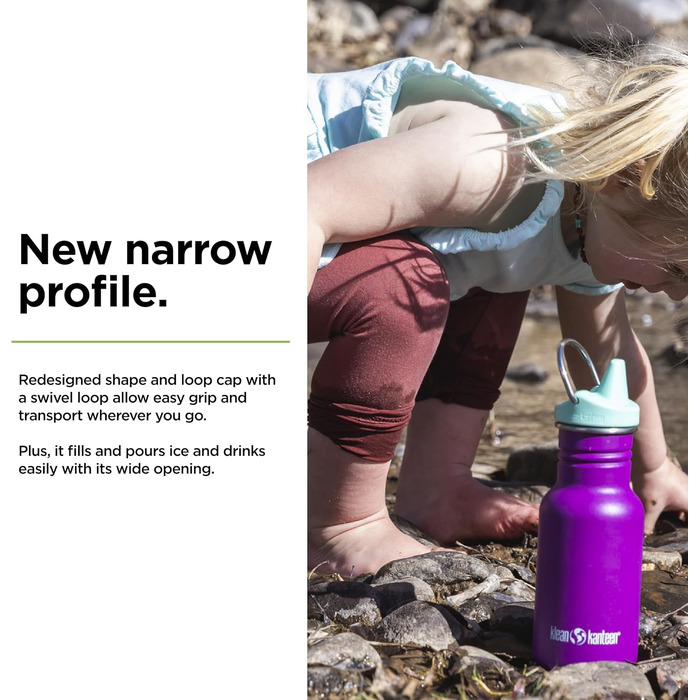 Klean Kanteen Classic Narrow Water Bottle 12 oz (Sparkling Grape)