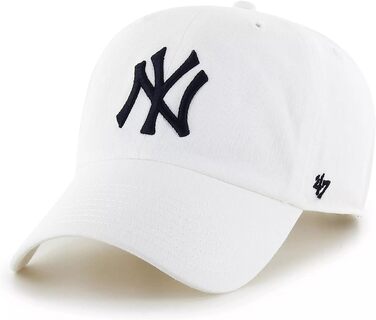 Кепка бейсболка New York Yankees Clean Up MLB, регульована, біло-темно-синя