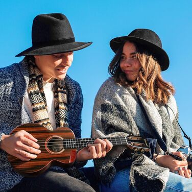 Гуталеле Caramel GEG95 Butterfly Bocote з аксесуарами: професійний 6-струнний акустичний та електро-інструмент для подорожей, 76,2 см, ручної роботи