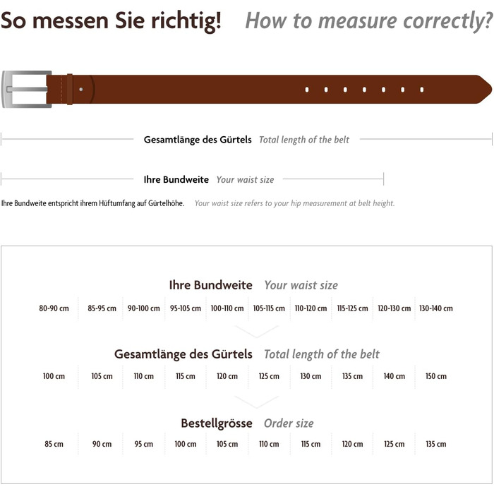 Чоловічий шкіряний ремінь Volmer® з натуральної шкіри буйвола, ширина 38 мм, колір коричневий, регульований, #Br007-02, обхват поясу 95 см, загальна довжина 110 см