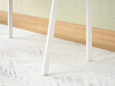 Прямокутний письмовий стіл Mebel-Partner 100 x 45 x 75 см, білий/золотий дуб
