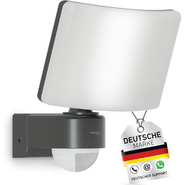 LED прожектор настінний з датчиком руху Oktaplex Cali Motion 30W, IP65, антрацит, 3000K, з функцією Master
