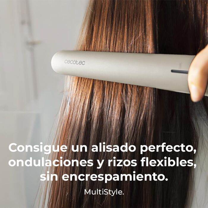 Плойка Cecotec Lisse 880 Hydraprotect для тонкого волосся, 48 Вт, керамічна з покриттям турмаліном та аргановою олією, Pro Ionizer, плаваючі пластини, 4 температурні режими, LED дисплей