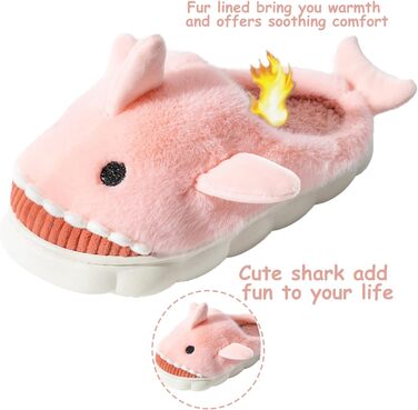 Тапочки жіночі та чоловічі зимові з плюшем, теплі, зручні, неслизькі, рожеві, 37/38 EU