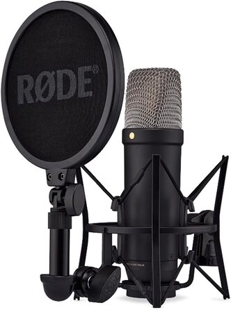 Мікрофон конденсаторний Rode NT-USB+ з гнучкою стійкою Keepdrum MS138 (чорний)