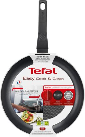 Сковорода для млинців Tefal Easy Cook & Clean, 24 см, антипригарне покриття, індикатор температури, виготовлено у Франції