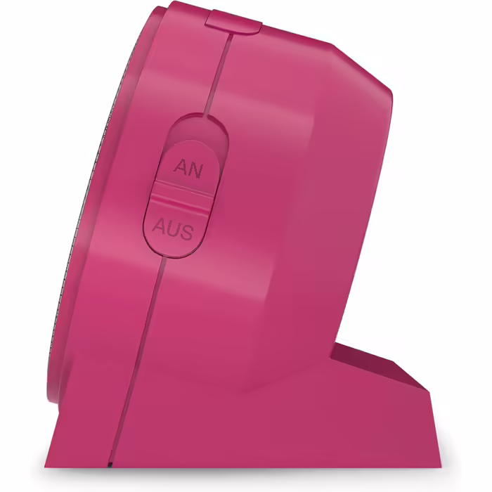 Cander Berlin MNU 1009 M Children's Alarm Clock, Silent/Soundless Alarm, Pink/Rose, Learning Clock, Children's Watch, Light, Snooze, Table Clock, Lighting, Quiet, Snooze Function