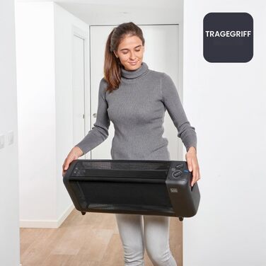Масляний радіатор BLACK+DECKER BXRA2300E, 1500 Вт, 11 секцій, з регульованим термостатом та захистом від перегріву, чорний