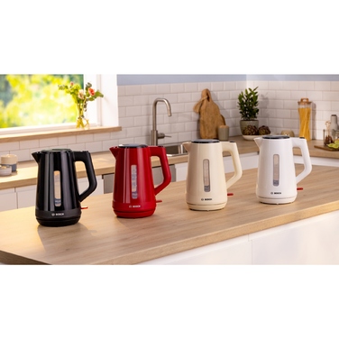 Бездротовий електрочайник Bosch TWK1M121, 1,7 л, 2400 Вт, Білий