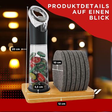 Відкривач для вина Wortek: професійний відкривач пляшок з тримачем для корок – ідеальний подарунок для поціновувачів вина