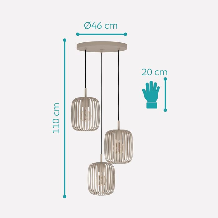 Настільна лампа EGLO Romazzina на тренозі, металева, чорна, E27, для спальні та вітальні