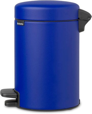 Відро для сміття Brabantia NewIcon 30L з м'яким закриттям та педальним механізмом, блакитне
