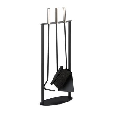 Relaxdays 4-Piece Fireplace Set