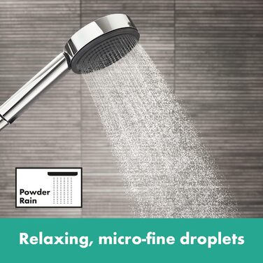 Hansgrohe Pulsify Select S Shower Set, showerhead with hose and holder, handheld shower with 3 spray patterns (Relaxation), (Chrome)