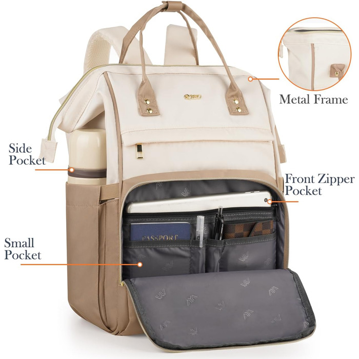 Жіночий рюкзак для школи та подорожей з відділенням для ноутбука 15.6