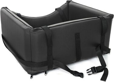 Автоматик для собак Mayaadi-Home: крісло-ліжко для собак з штучної шкіри, чорний, розмір M (50x45 см)