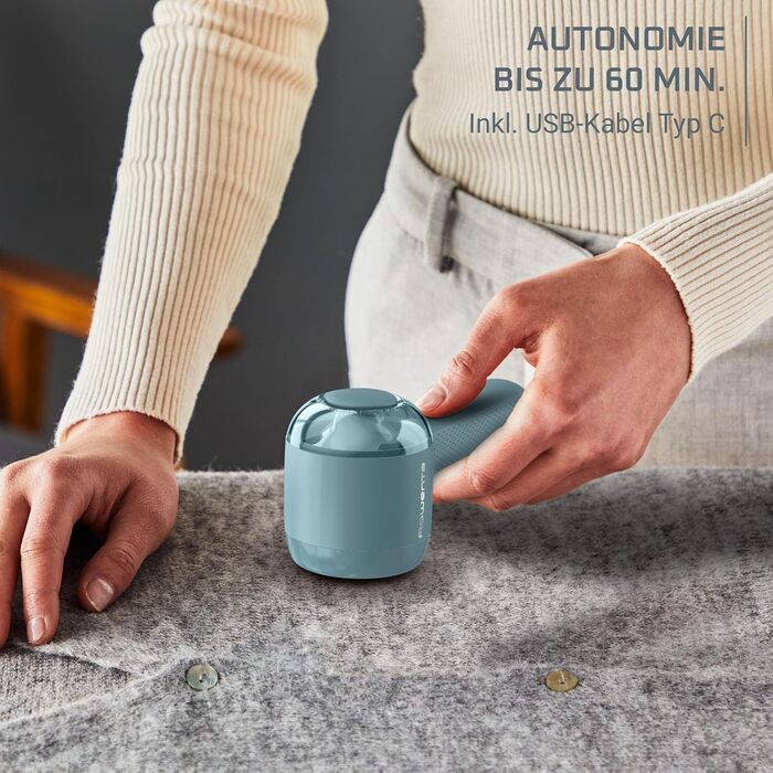 Rowenta Easy Care: бездротовий видалення ворсу, нержавіюча сталь, 60 хв роботи, JA8001E0 (Блакитний)