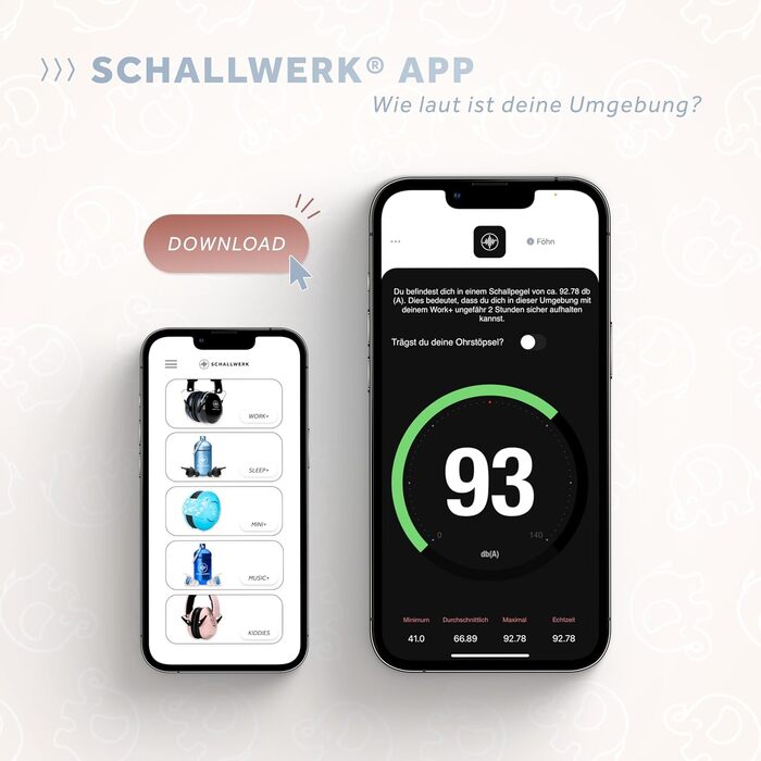 Schallwerk® Kapselgehörschutz Kiddies: навушники шумозахисту для дітей, преміум-якість, блакитний | захист від шуму для повсякденного використання та заходів