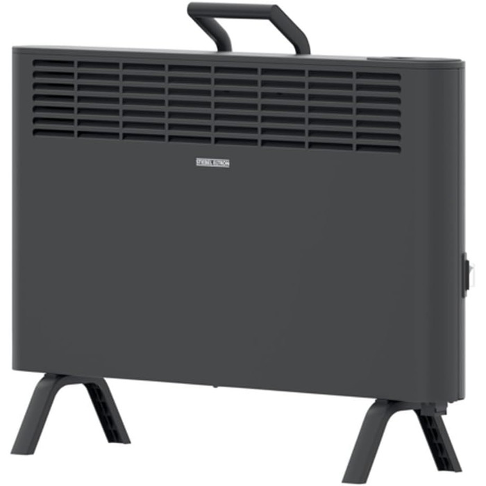 Електричний конвекторний обігрівач Stiebel Eltron 2 kW, для площі 25 м², з терморегулятором, на колесах, чорний, TÜV-сертифікований