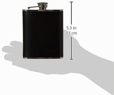 Фляга Zippo з нержавіючої сталі в шкіряному чохлі, 177 мл, колір мокко — ідеальна для походів та активного відпочинку