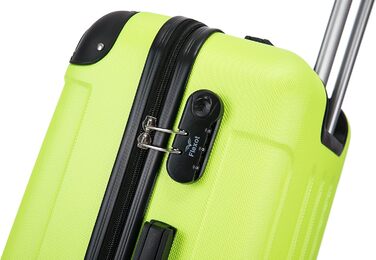 Набір валіз Flexot® F-2045 (3 шт.) з твіринговими колесами, ручна поклажа, 16 кольорів, бордовий кейс, валіза-троллей, набір валіз з твердим корпусом