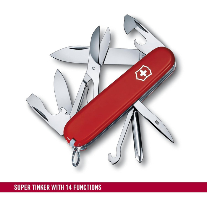 Швейцарський мультитул Victorinox Super Tinker 1.4703 – червоний, 14 функцій