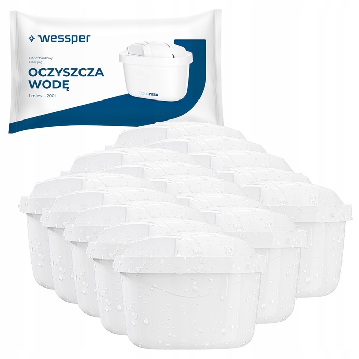 Смінні фільтри для води Wessper Aquamax STANDARD для фільтра-кувшина, 15 шт.