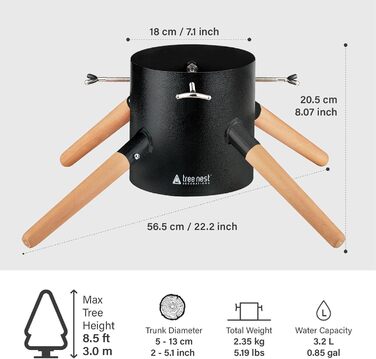 Підставка для ялинки з водою, для великих ялин, до 3м, діаметр стовбура 5-13см - Family Christmas Tree Stand