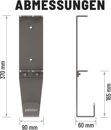 Кабель для зарядки електромобілів ABSINA Typ 2 Schuko, 3.7kW, 16A, IP67, 6.4м (з кріпленням для стіни)