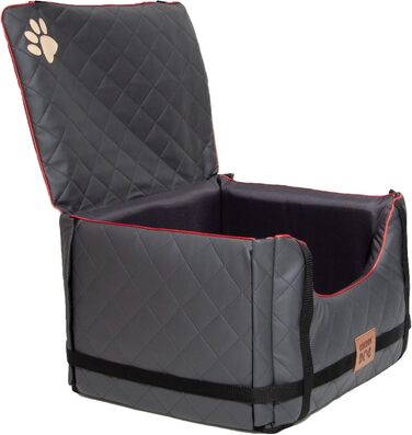 Автомобільний лежак для собак Golden Dog - переноска, автокрісло, лежак для собак, сірий, 52x44x33 см