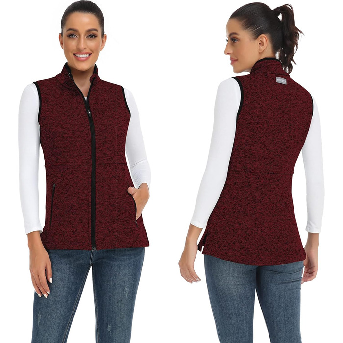 Жіноча флісова жилетка Soneven Daen Weste для бігу, походів та їзди на коні. Легка, вітрозахисна жилетка з м'якого флісу, рожевого кольору (L)