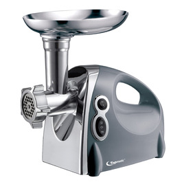 М'ясорубка електрична Silver MG-1200.3, 1200 Вт, нержавіюча сталь, реверс, насадка для кеббе, для дому