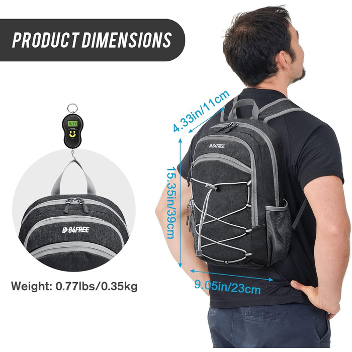 Small Backpack 12L/20L Unisex Daypack Lightweight Travel Backpack Hiking Backpack Trekking Backpack for Hiking and Cycling