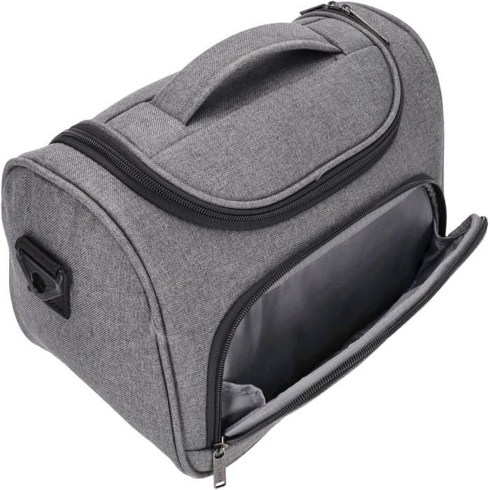 Чемодан-валіза Kenorada SoftLITE 4w, 55 см, сірий, з TSA замком | Валіза для ручної поклажі з міцного поліестеру, 4 колеса