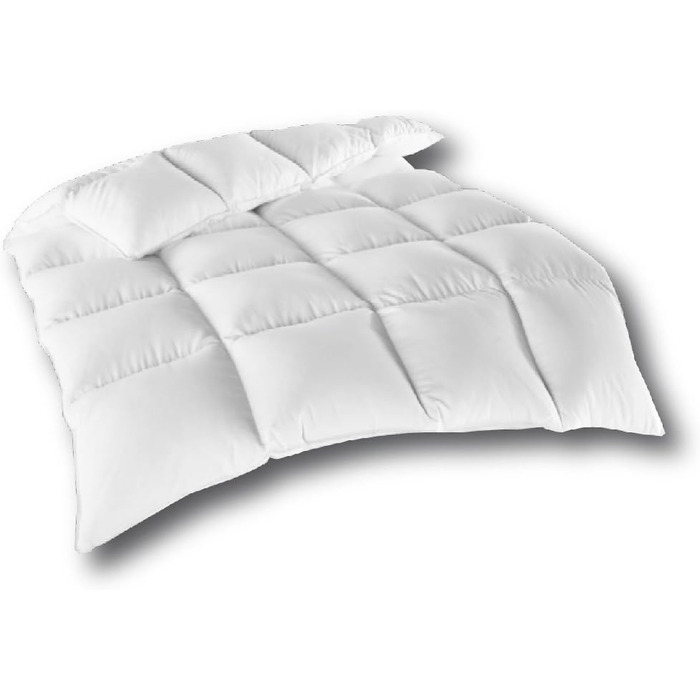 Bestlivings Down Feather Comforter Duvet Quilted Comforter (1400g) - Winter Comforter Down Comforter - ÖKO TEX 135x200 cm Quilted Duvet Feather/Down - 135x200 cm