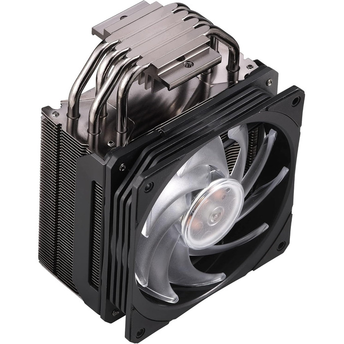 Кулер CPU Cooler Master Hyper 212 RGB Black Edition з підтримкою LGA1700, 4 теплові трубки, SF120R RGB вентилятор, чорний