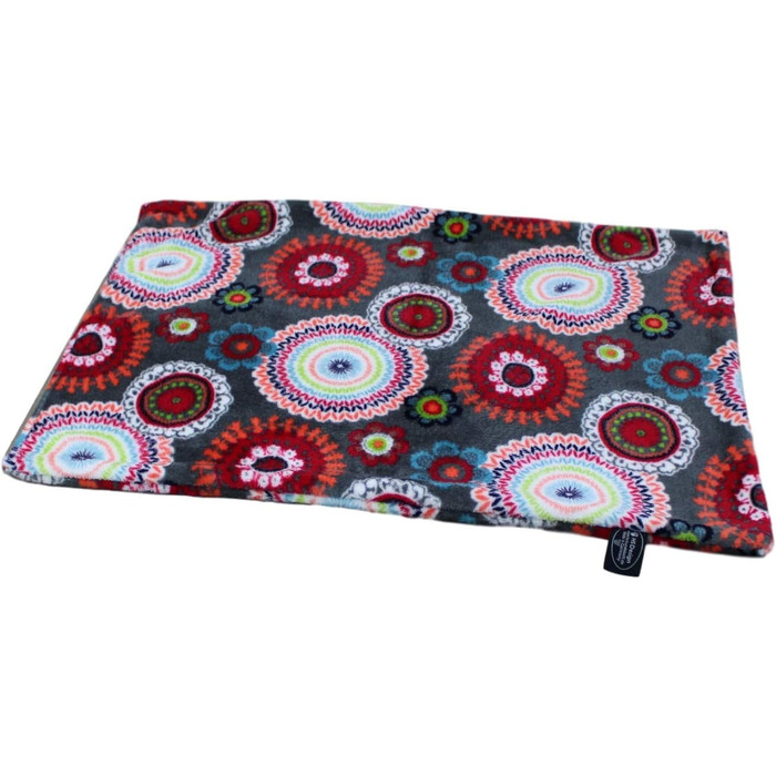 Німецька ковдра для собак, Мандала Червона, 65 x 95 см - м'яка, для маленьких та великих собак, пригодна для прання та сушіння | Мандала Червона 65 x 95 см