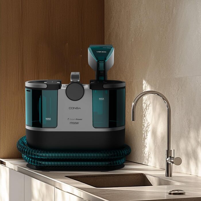 Пароочисник та пилосос Cecotec Conga 7000 Carpet&Spot Clean Steam XXL Essential 1700 Вт 3-в-1, резервуари 1600/950 мл, радіус дії 9м