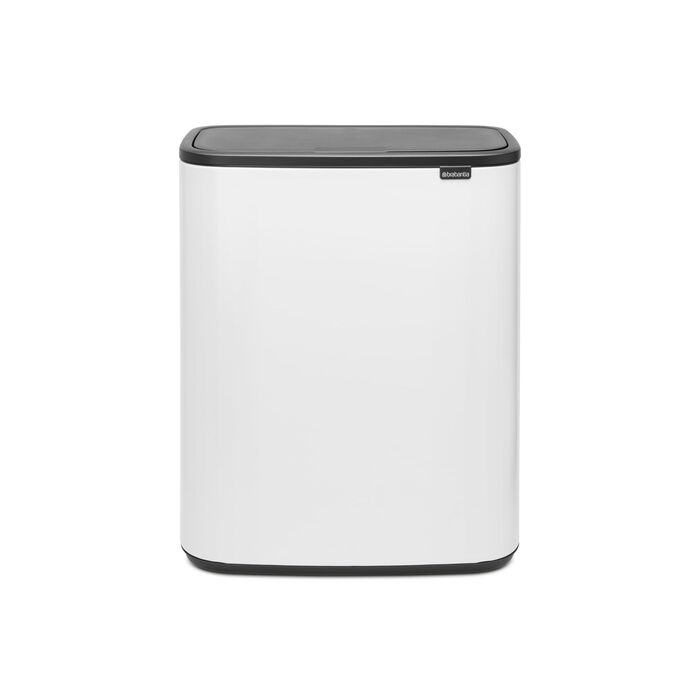 Відро для сміття Brabantia біле, 60 літрів, з одним внутрішнім відром