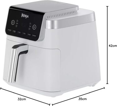 Аерофритюрниця Ninja Foodi Max AF180EU, 6.2 л, 2000 Вт, біла