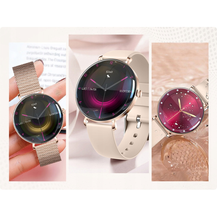 Смарт-годинник JG Smart PRESTIGE AMOLED для жінок, сріблястий