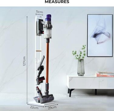 Підставка для пилососів Dyson: V15, V12, V11, V10, V8, V7, V6, DC58, DC59, DC62, DC74. Органайзер та рамка для зберігання. Модель S9313