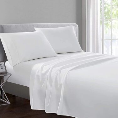 Divine Textiles® Sheet Set with 400 Thread Count, Hotel Quality, White, Super King
